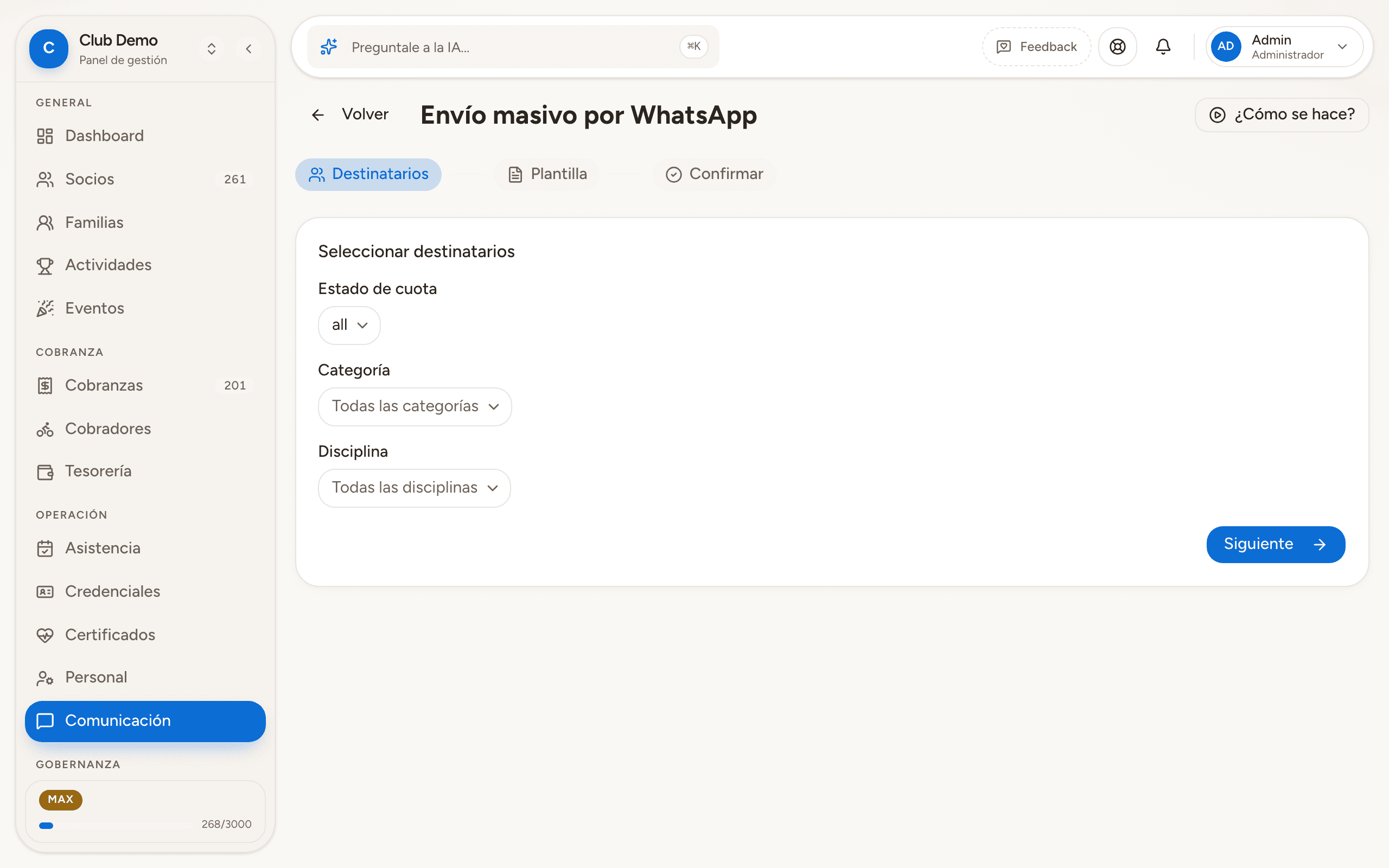 Elegís a quién le llega el recordatorio